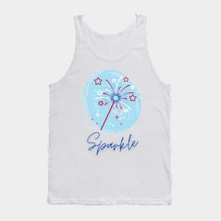 Patriotic Stars and Sparke Design Tank Top